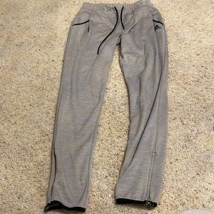 Adidas grey straight leg joggers